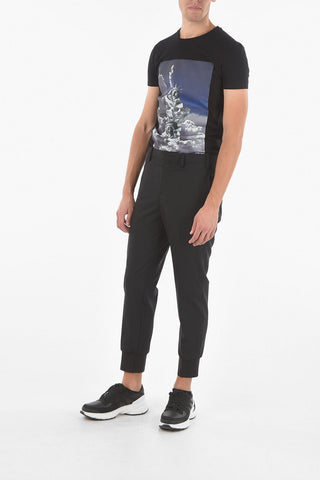 Low Waist Slim Fit TRAVEL Pants with Cuff Ankle