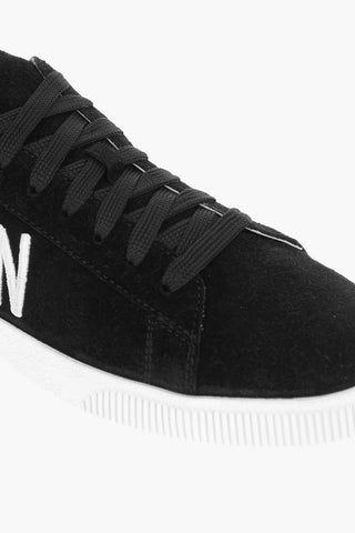 Embroidered ICON Suede Leather Sneakers