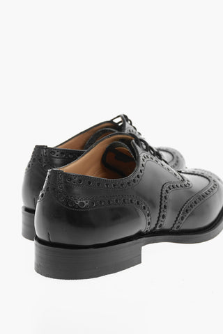 Leather BURWOOD Oxford Shoes With Brogues Details