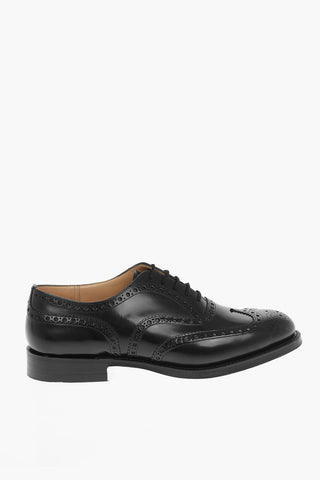 Leather BURWOOD Oxford Shoes With Brogues Details