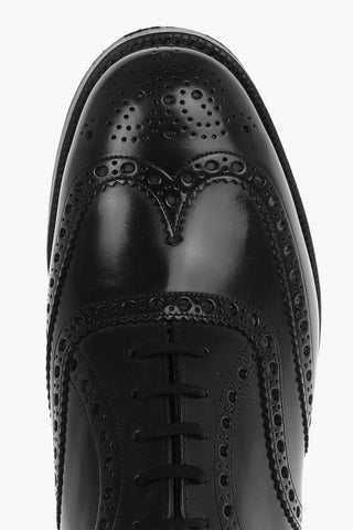 Leather BURWOOD Oxford Shoes With Brogues Details