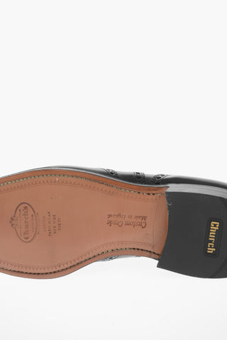 Leather BURWOOD Oxford Shoes With Brogues Details