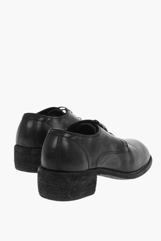 Leather Derby Shoes With Leather Soles