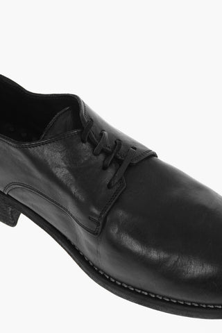 Leather Derby Shoes With Leather Soles