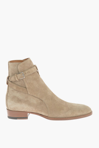 Suede Leather WYATT Boots With Straps