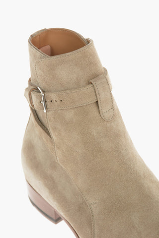Suede Leather WYATT Boots With Straps