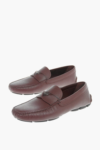 Saffiano Leather Loafers