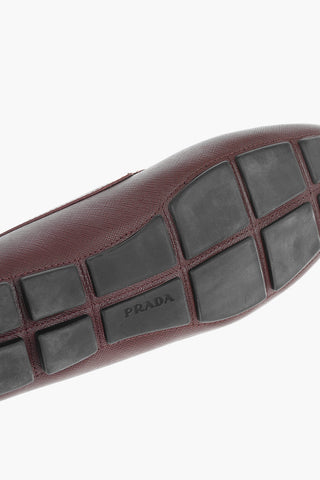 Saffiano Leather Loafers