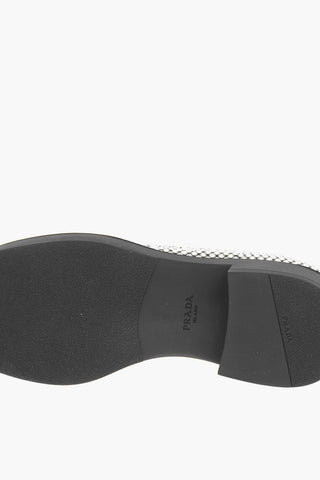 Mocassino In Raso Con Strass Allover