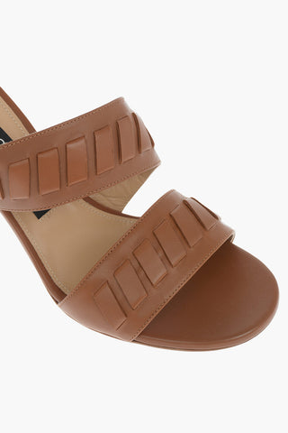 Mules in Nappa con Design a Doppia Fascia