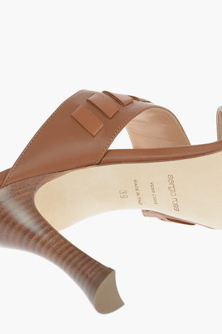 Mules in Nappa con Design a Doppia Fascia