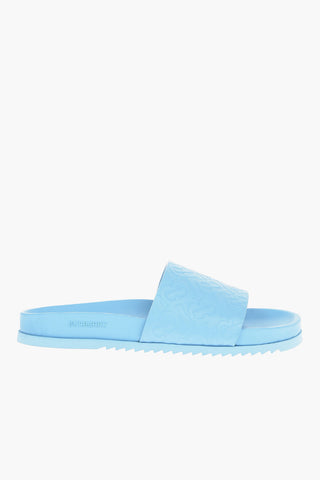 Embossed Monogram Motif Rubber Sliders