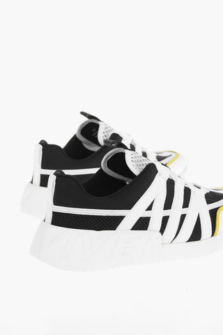 Grosgrain-meshed VIV GO Low-top Sneakers with Logoed Statement Sole