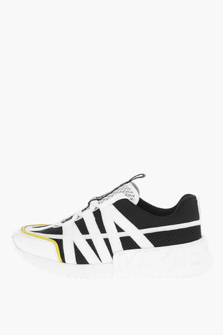 Grosgrain-meshed VIV GO Low-top Sneakers with Logoed Statement Sole
