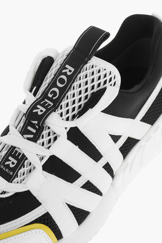 Grosgrain-meshed VIV GO Low-top Sneakers with Logoed Statement Sole