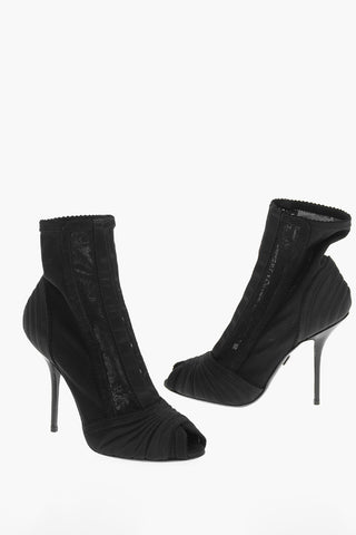 Corset Design BETTE Satin and Lace Booties 11cm