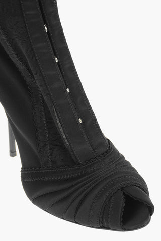 Corset Design BETTE Satin and Lace Booties 11cm