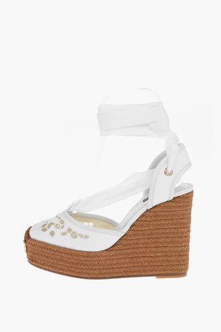 Espadrillas LOLA in Sangallo con Zeppa 13cm