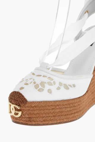 Espadrillas LOLA in Sangallo con Zeppa 13cm