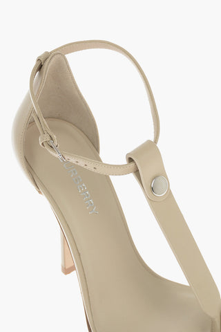 Sandali Infradito in Pelle con Tacco a Spillo 10cm