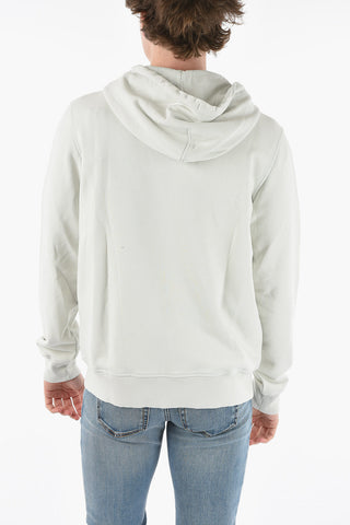 Brushed Cotton S-GIRK Sweatshirt with Hood and Zip Closure