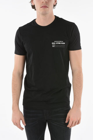 Logo Printed Solid Color T-DIEGOR-C5 T-Shirt