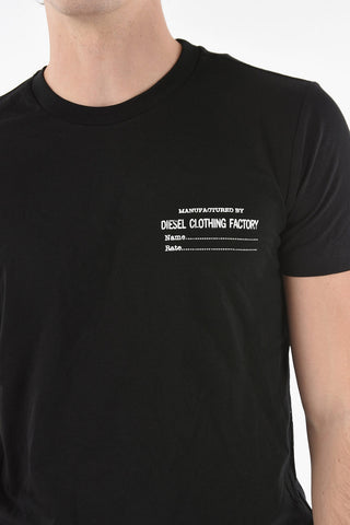 Logo Printed Solid Color T-DIEGOR-C5 T-Shirt