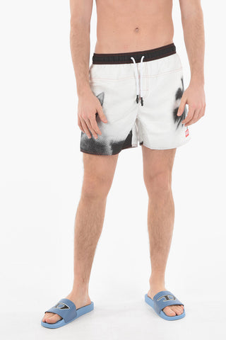 RED TAG Two Tone BMBX-WAVE-YK Swim Shorts with Visible Stitching