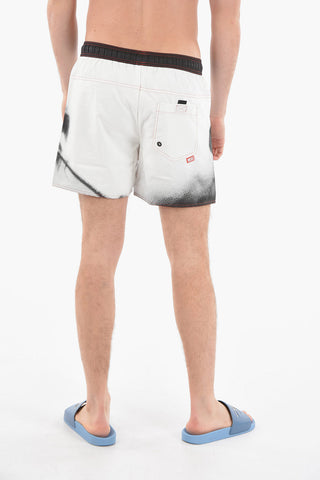 RED TAG Two Tone BMBX-WAVE-YK Swim Shorts with Visible Stitching