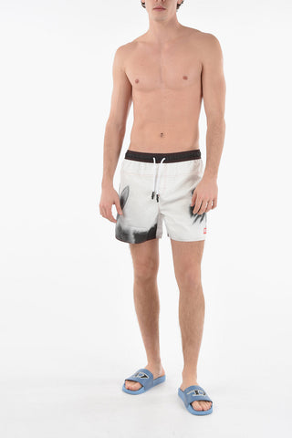 RED TAG Two Tone BMBX-WAVE-YK Swim Shorts with Visible Stitching