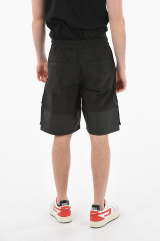 Nylon P-GLARY Cargo Shorts with Adjustable Waist