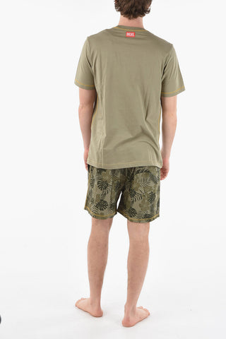 RED TAG Plat-Motif Shorts and T-shirt UMKIT-JUST-STARK-X Pyjamas Set