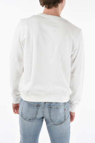 Velour Logo Embroiered S-GINN-C3 Crew-Neck Sweatshirt