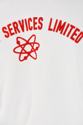 Velour Logo Embroiered S-GINN-C3 Crew-Neck Sweatshirt