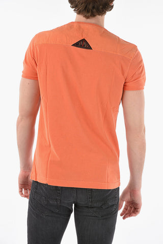Solid Color T-DIERINGY T-Shirt with Breast Pocket