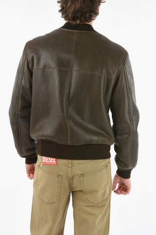 Bomber L-CARTER in Pelle con Interno in Teddy