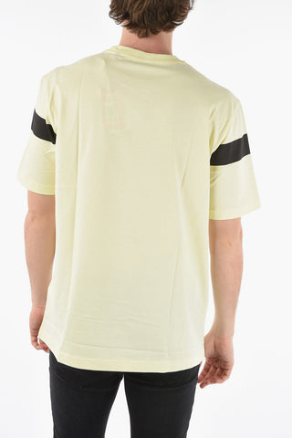 Contrasting Printed T-JUST-HS1 Crew-Neck T-Shirt