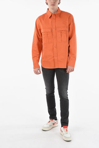 Cotton S-ROOW Overshirt with Back Pocket