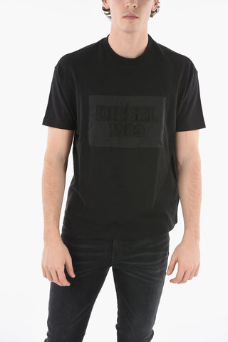 Logo Embossed Crew-neck T-Shirt