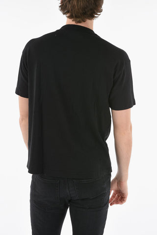 Logo Embossed Crew-neck T-Shirt