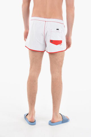 RED TAG Visible Stitching Nylon BMBX-REEF-30 Swim Shorts