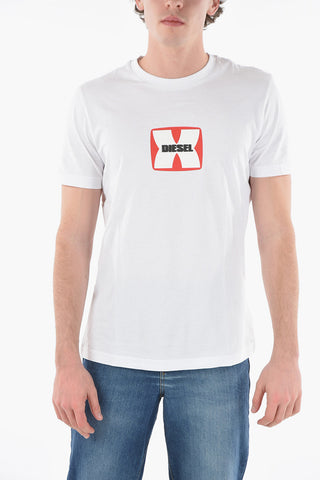 T-Shirt T-DIEGOR-K47 con Logo in Rilievo