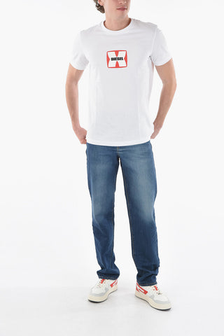 T-Shirt T-DIEGOR-K47 con Logo in Rilievo
