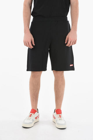Drawstring Waist P-CROWN-HS1 Sweat Shorts
