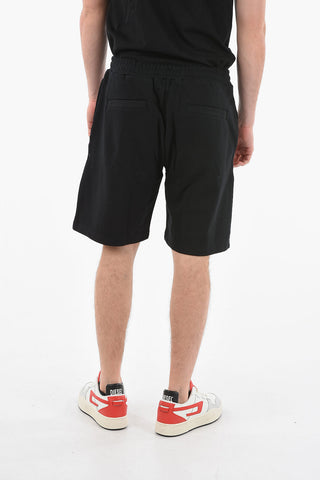 Drawstring Waist P-CROWN-HS1 Sweat Shorts