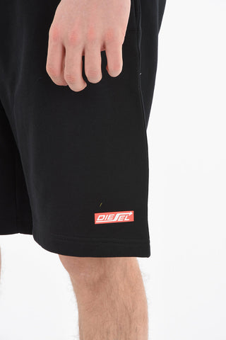 Drawstring Waist P-CROWN-HS1 Sweat Shorts