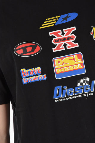 T-Shirt T-JUST-K1 Girocollo Stampata sul Fronte