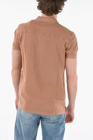RED TAG Breast Pocket T-POLO-WORKY-DOV-PE 3-Buttons Polo Shirt