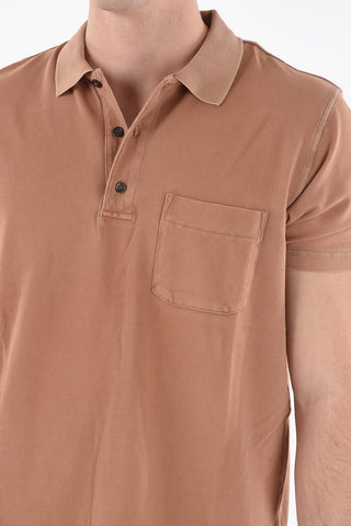 RED TAG Breast Pocket T-POLO-WORKY-DOV-PE 3-Buttons Polo Shirt