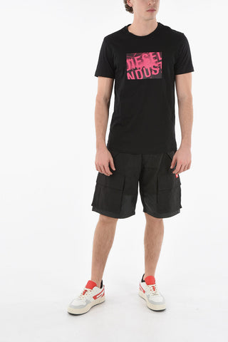 T-Shirt T-DIEGOS-K16 con Stampa sul Fronte